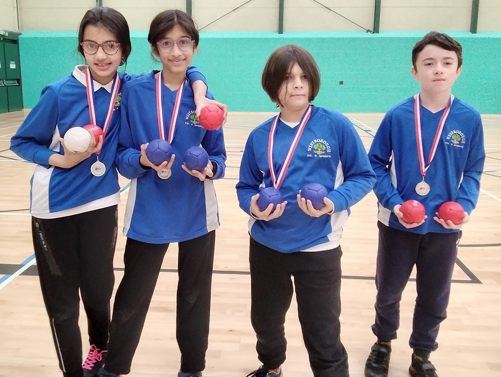 The Westborough School Boccia Team Runners Up